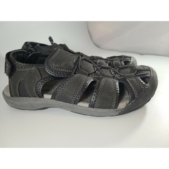 Khombu Men's Travis Adjustable Active Hiking Summer Sandals Black Size 8 - Picture 3 of 8